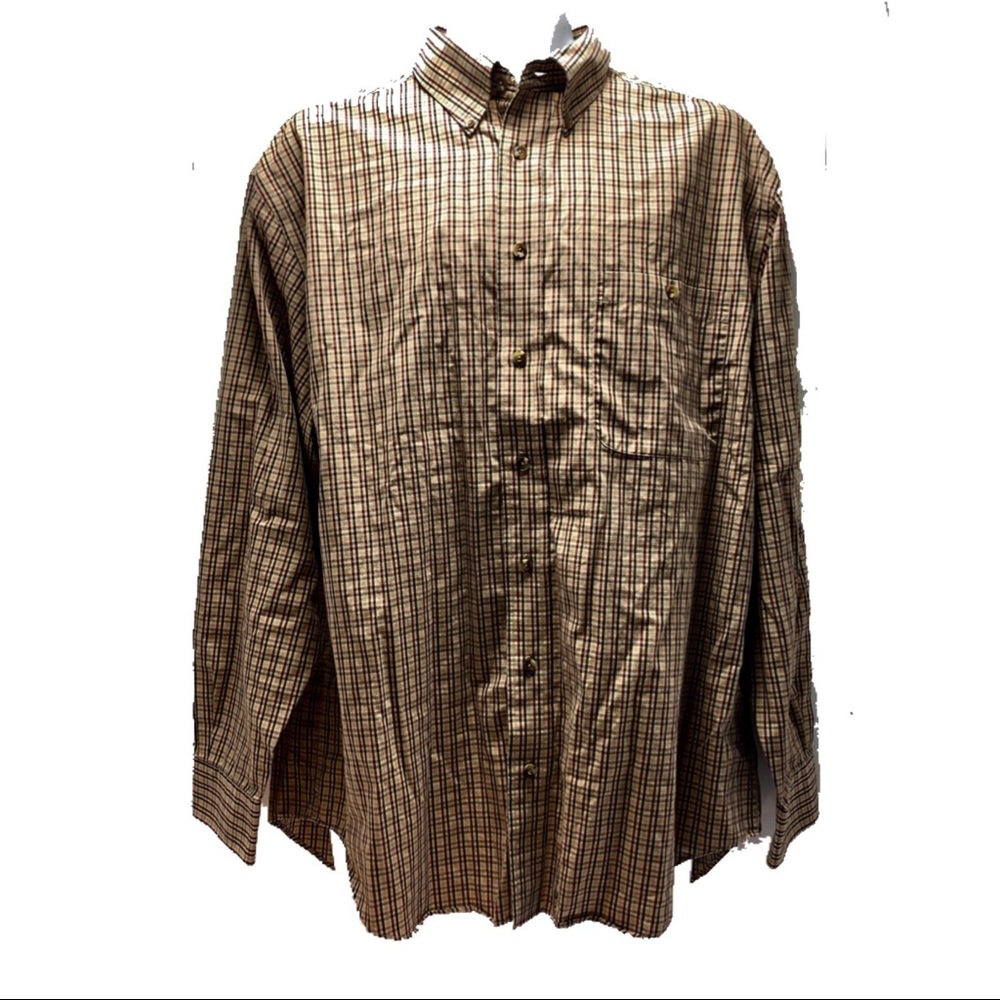 ROUNDTREE & YORKE 100% Cotton Size L Men’s Plaid